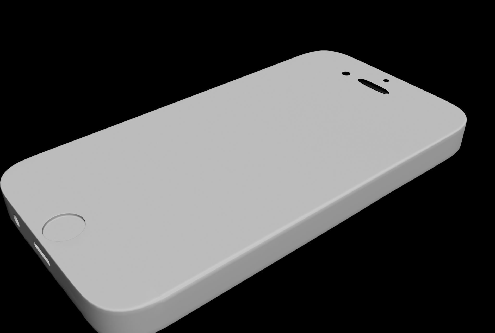 phone low poly not detailed Free 3D model_2