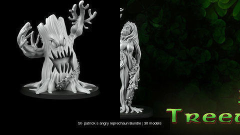 St- patrick s angry leprechaun Bundle 3D Model Collection_5