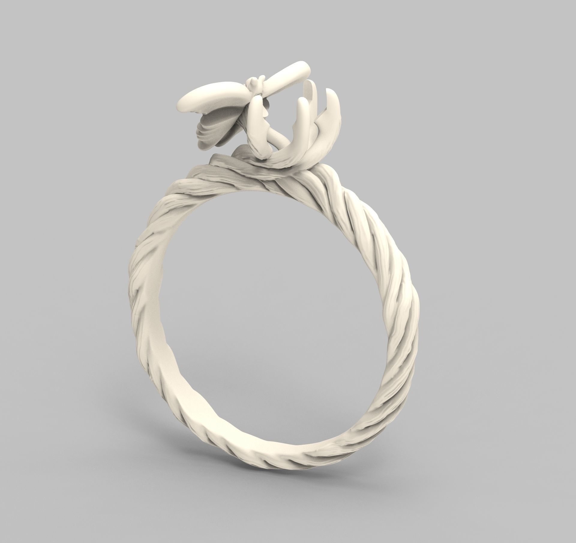 Pure Ice enamel ring 3D print model_8