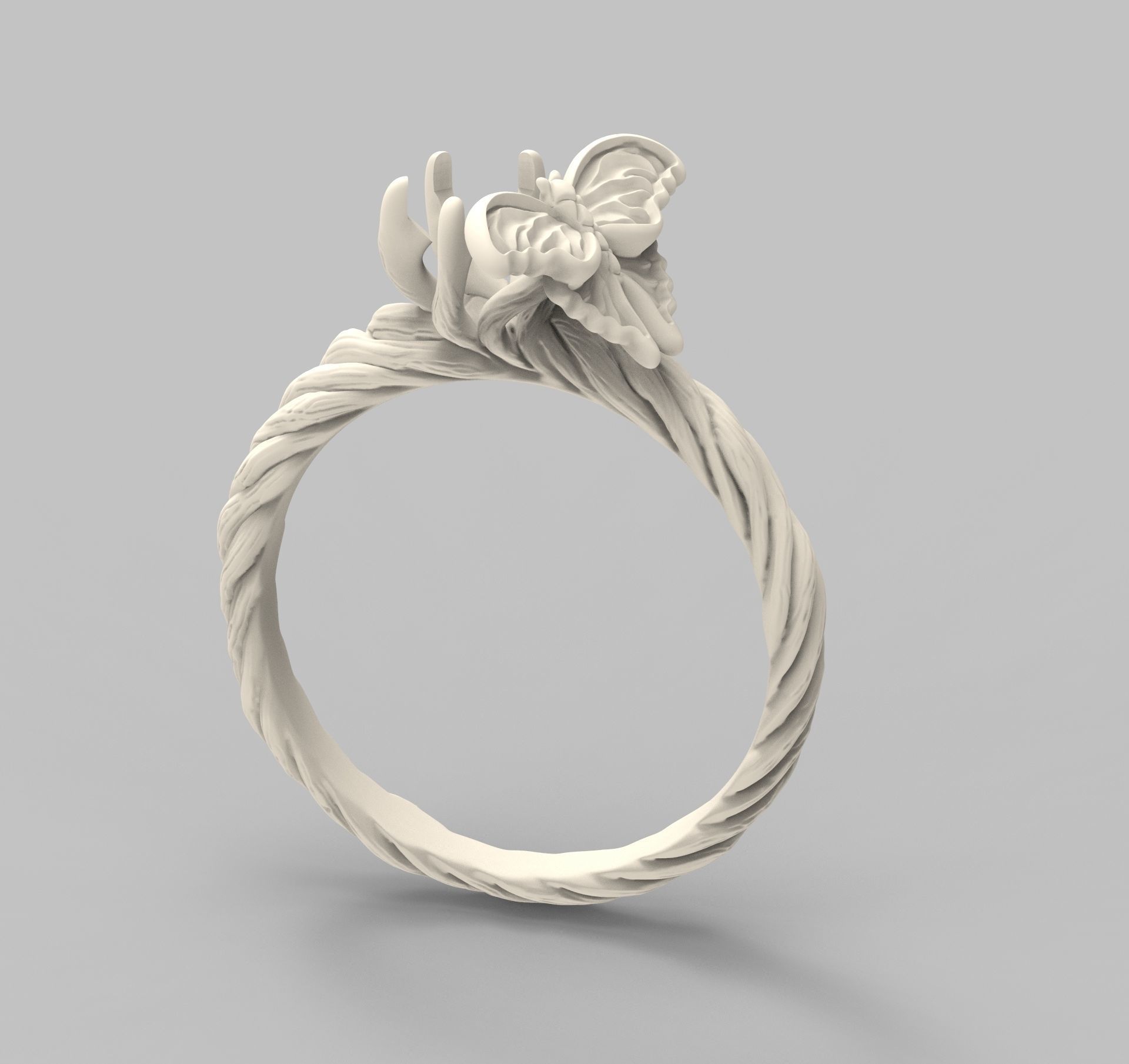 Pure Ice enamel ring 3D print model_7