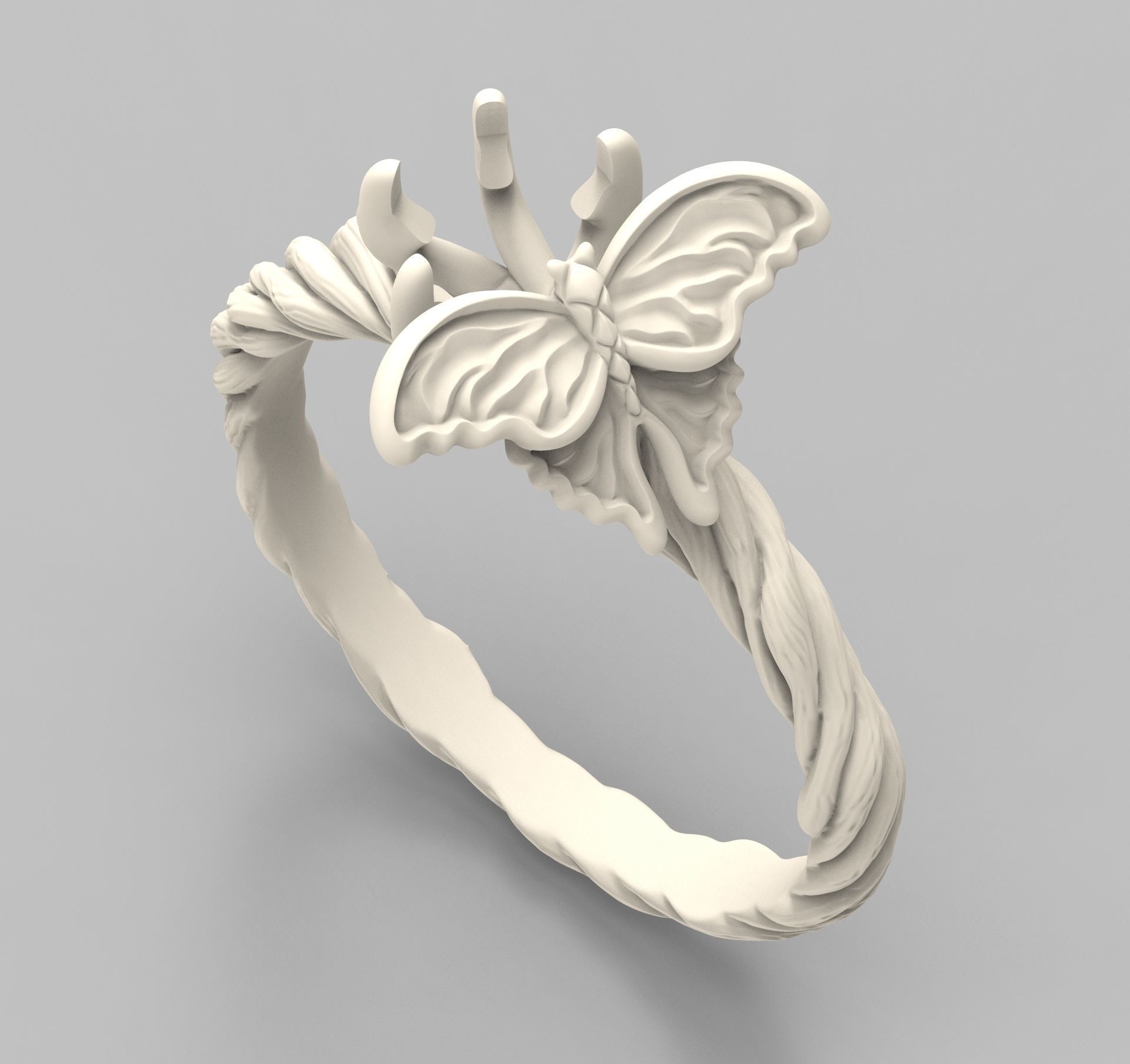 Pure Ice enamel ring 3D print model_6