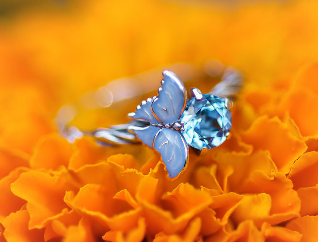 Pure Ice enamel ring 3D print model