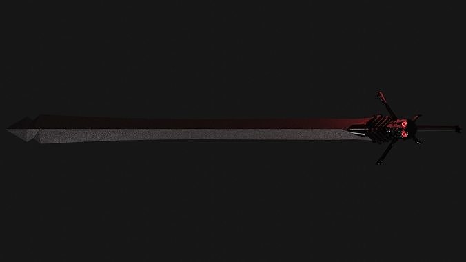 Dante Sword  Rebellion Devil May Cry Low-poly 3D model