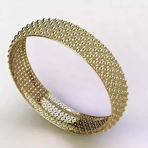 Bangle gold plated 3D print model