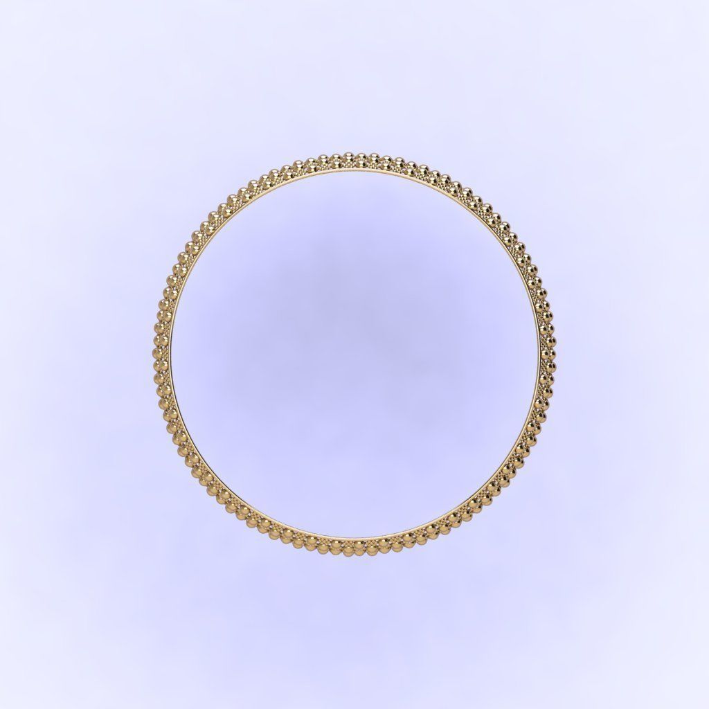 Bangle gold plated 3D print model_2