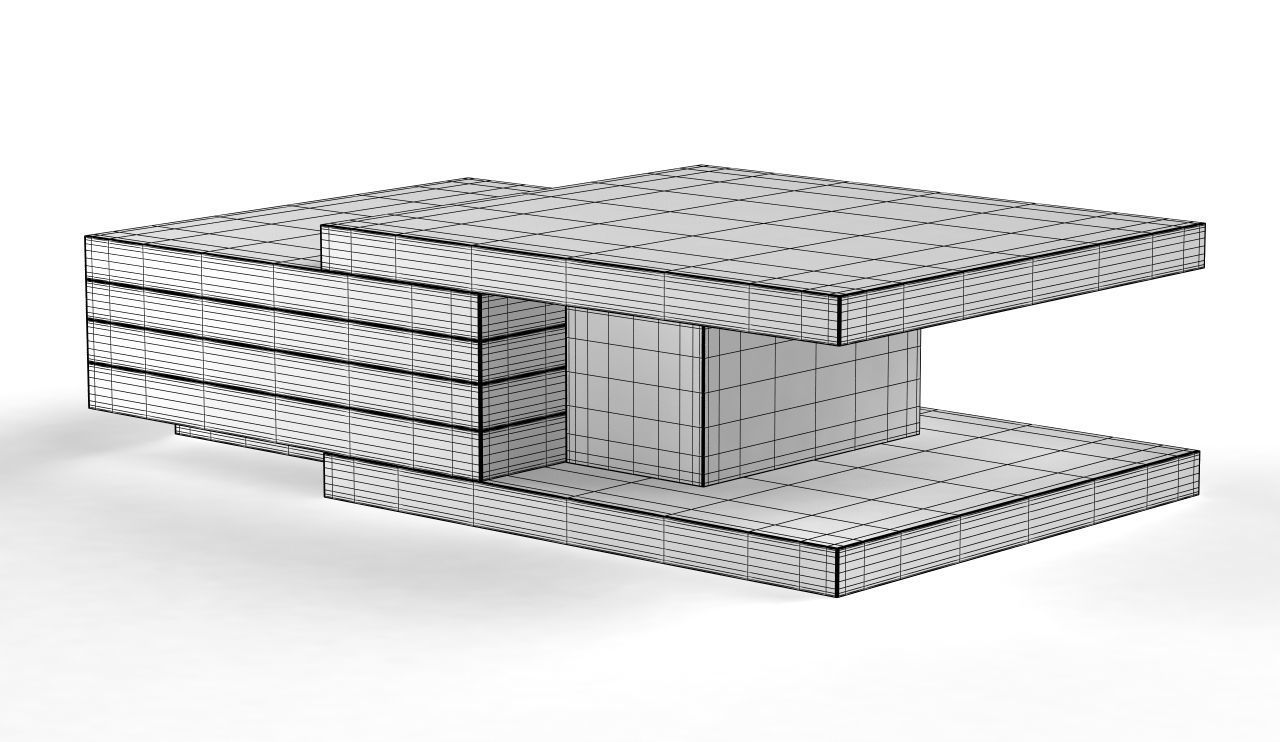 Weber Coffee Table 3D model_3