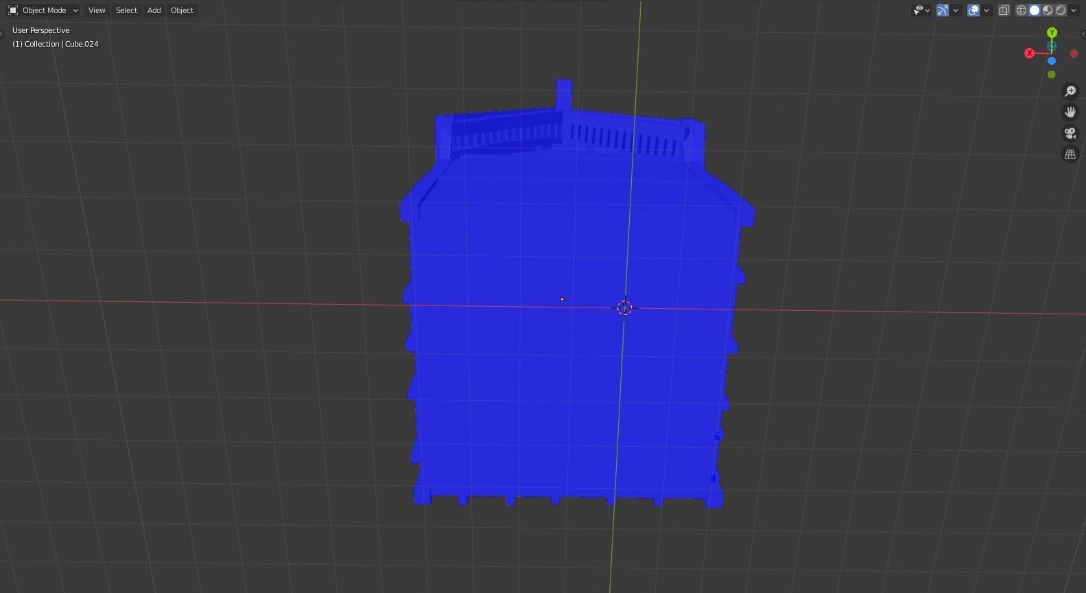 Medieval House Free low-poly 3D model_10