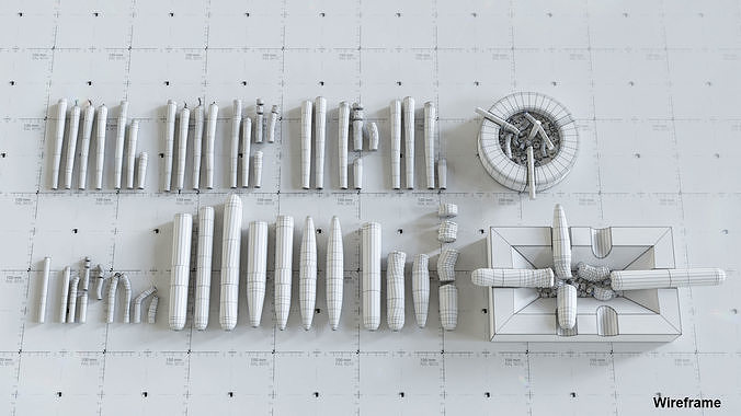 Cigars Cigarettes Joints Blunts and Ashtrays - 3D AssetKit PBR Low-poly 3D model 4