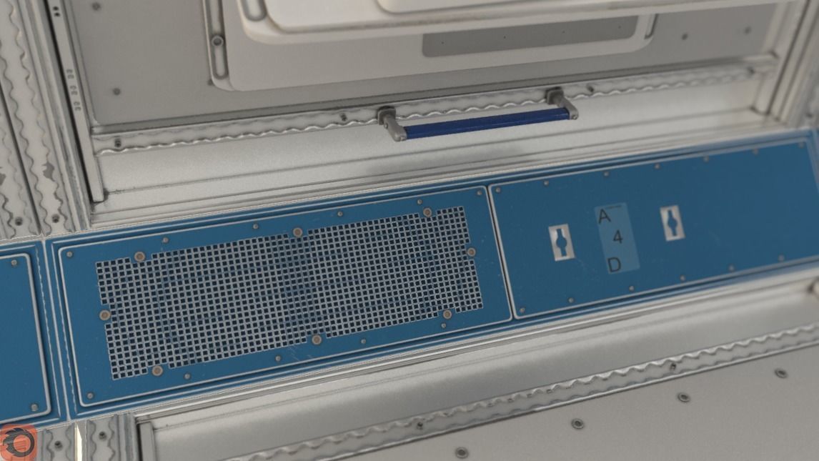ISS Spaceship Interior 3D model_9