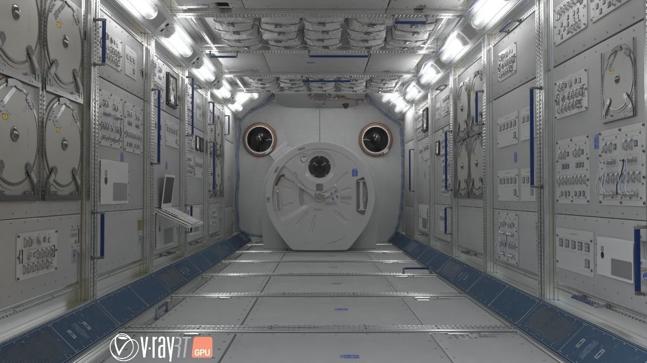 ISS Spaceship Interior 3D model_10