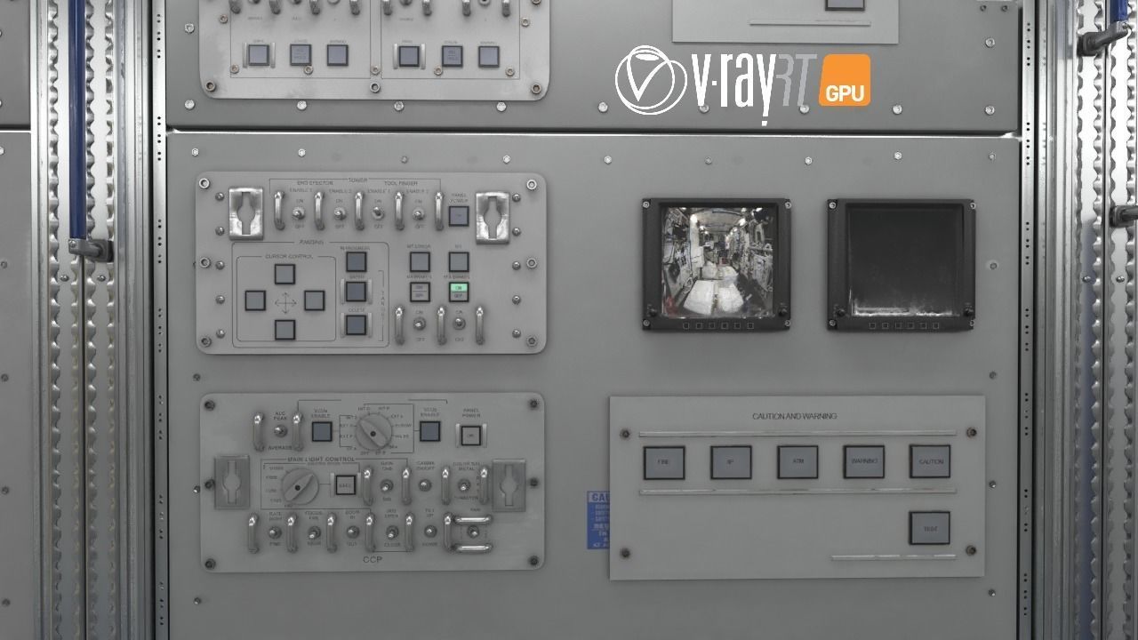 ISS Spaceship Interior 3D model_1