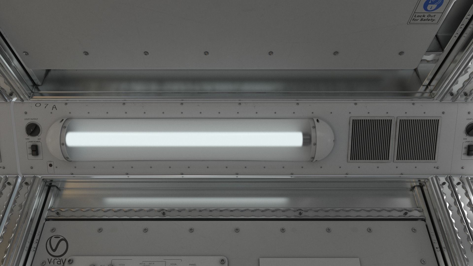 ISS Spaceship Interior 3D model_11