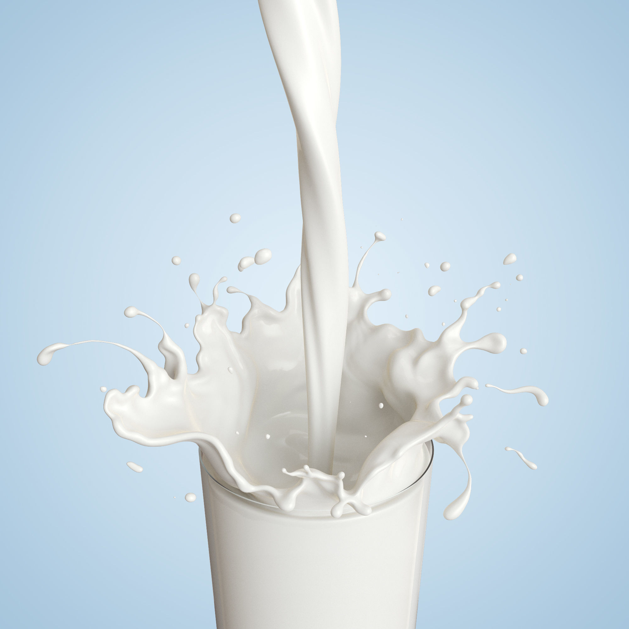 Milk splash 3d model 3D model_2