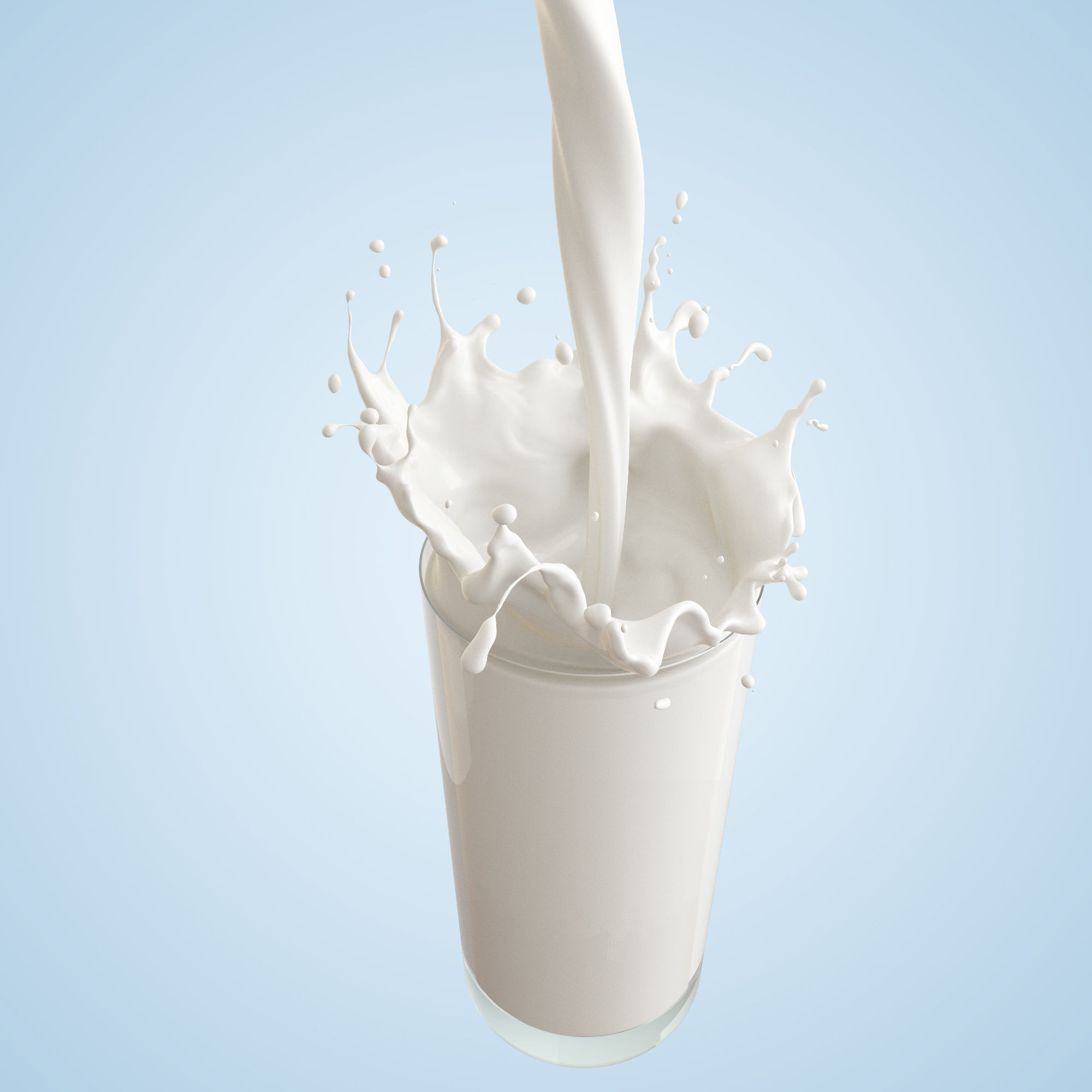 Milk splash 3d model 3D model_3
