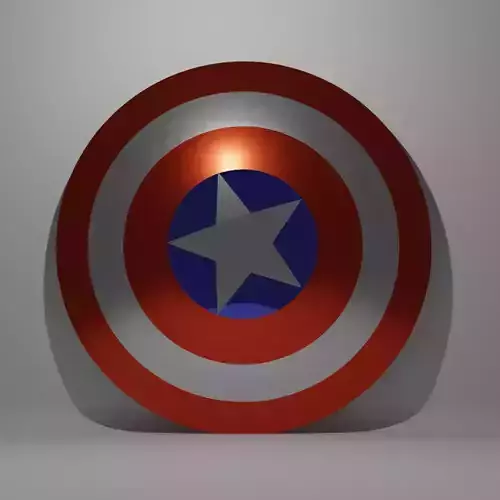Captain America Shield 3D model