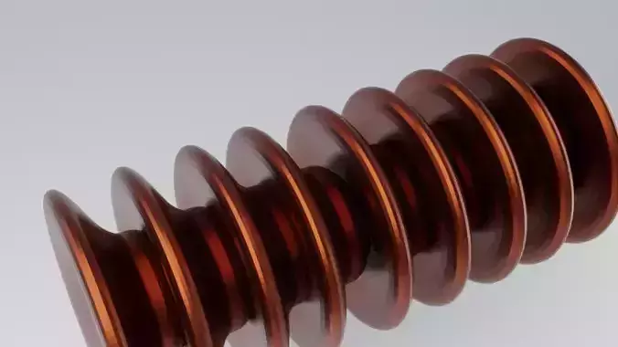 Electric Insulator Low-poly 3D model