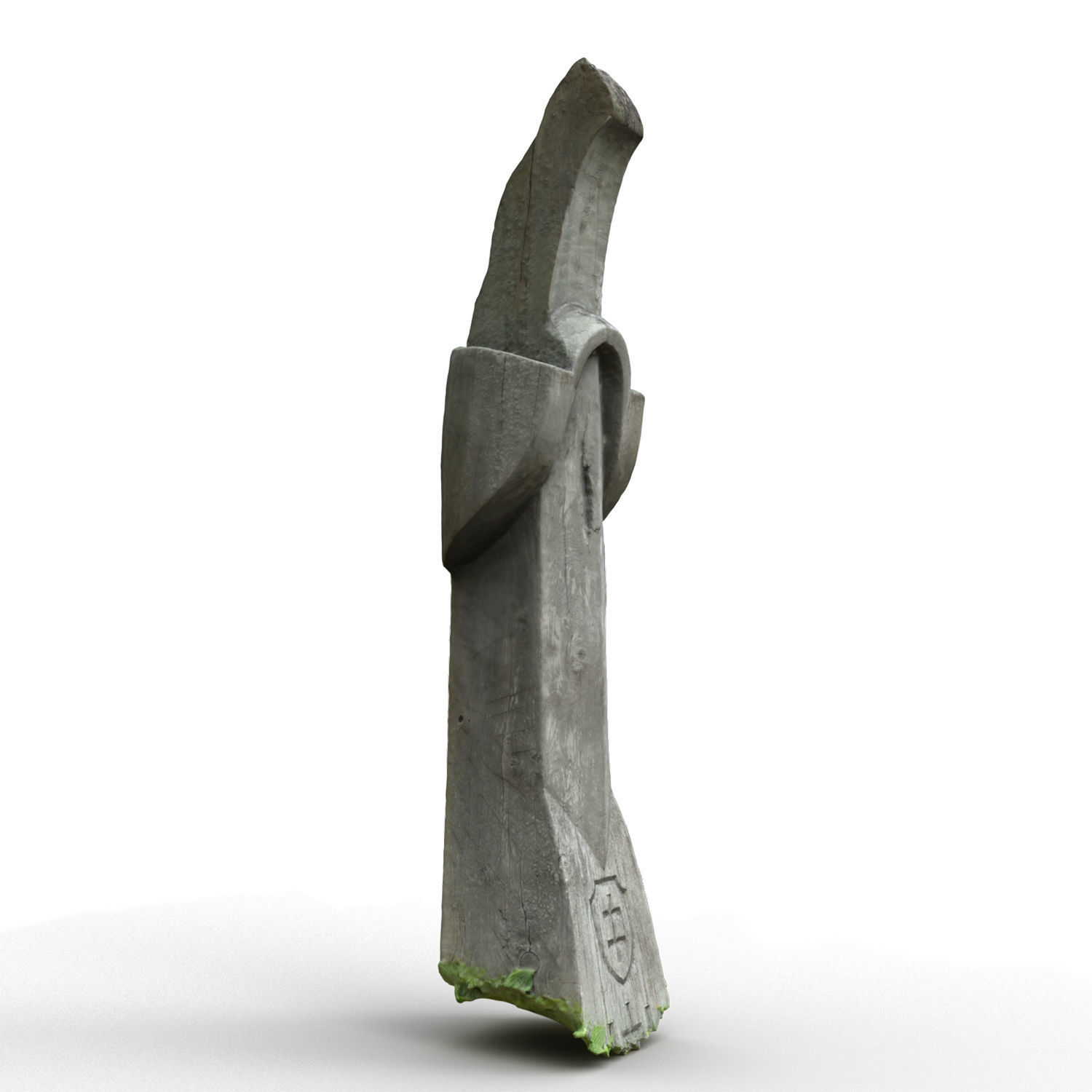 Nida wood statue 3D model_0