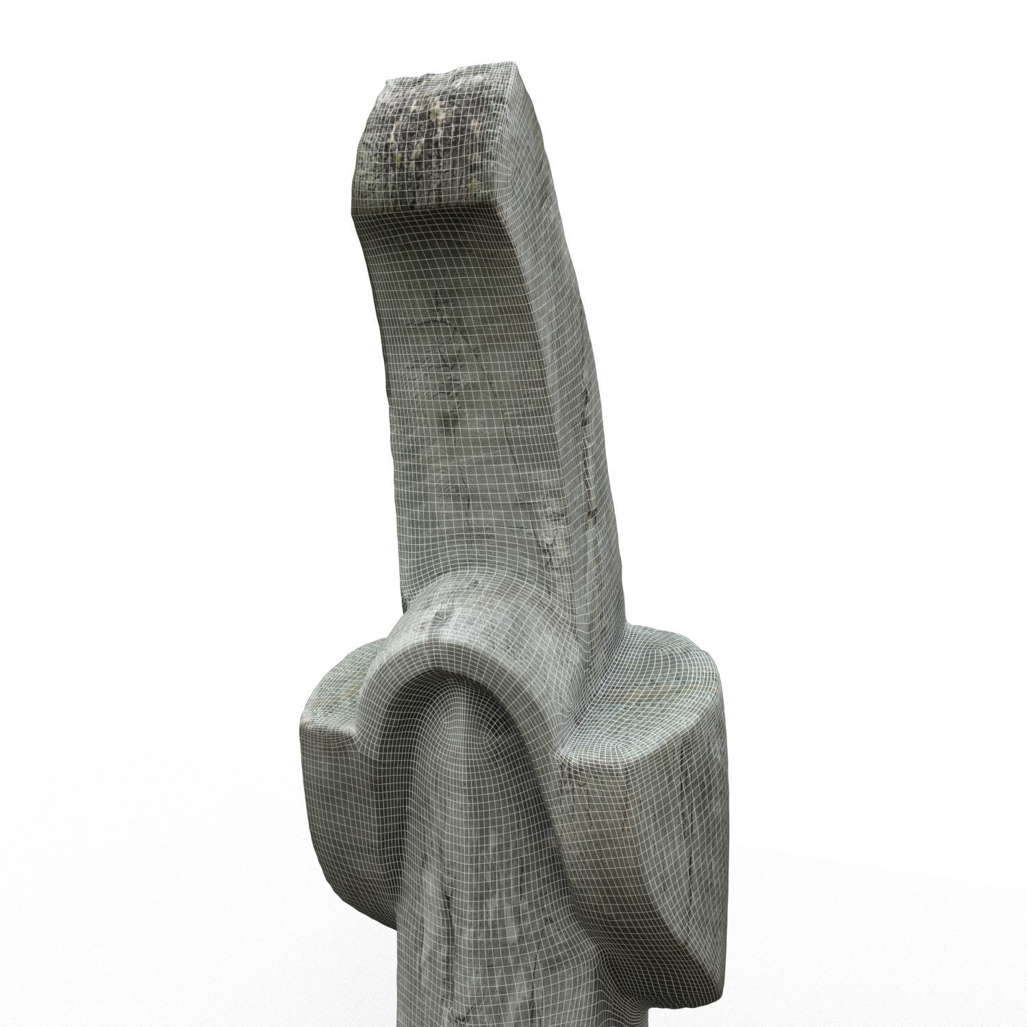 Nida wood statue 3D model_4