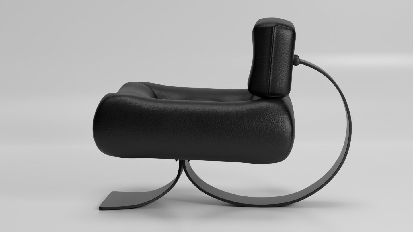 chair Alta - brazilian design 3D model_1