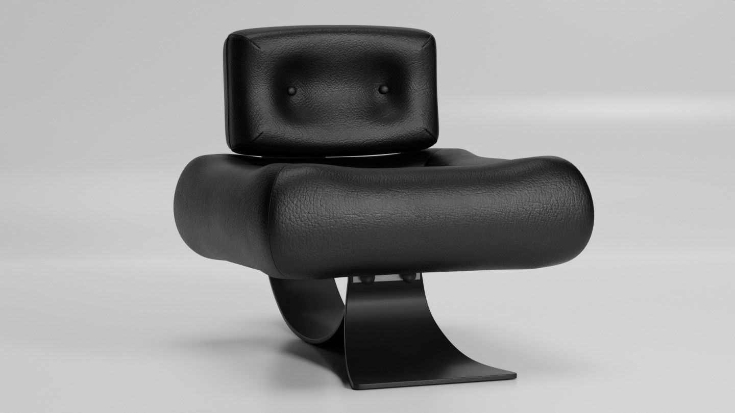 chair Alta - brazilian design 3D model_3