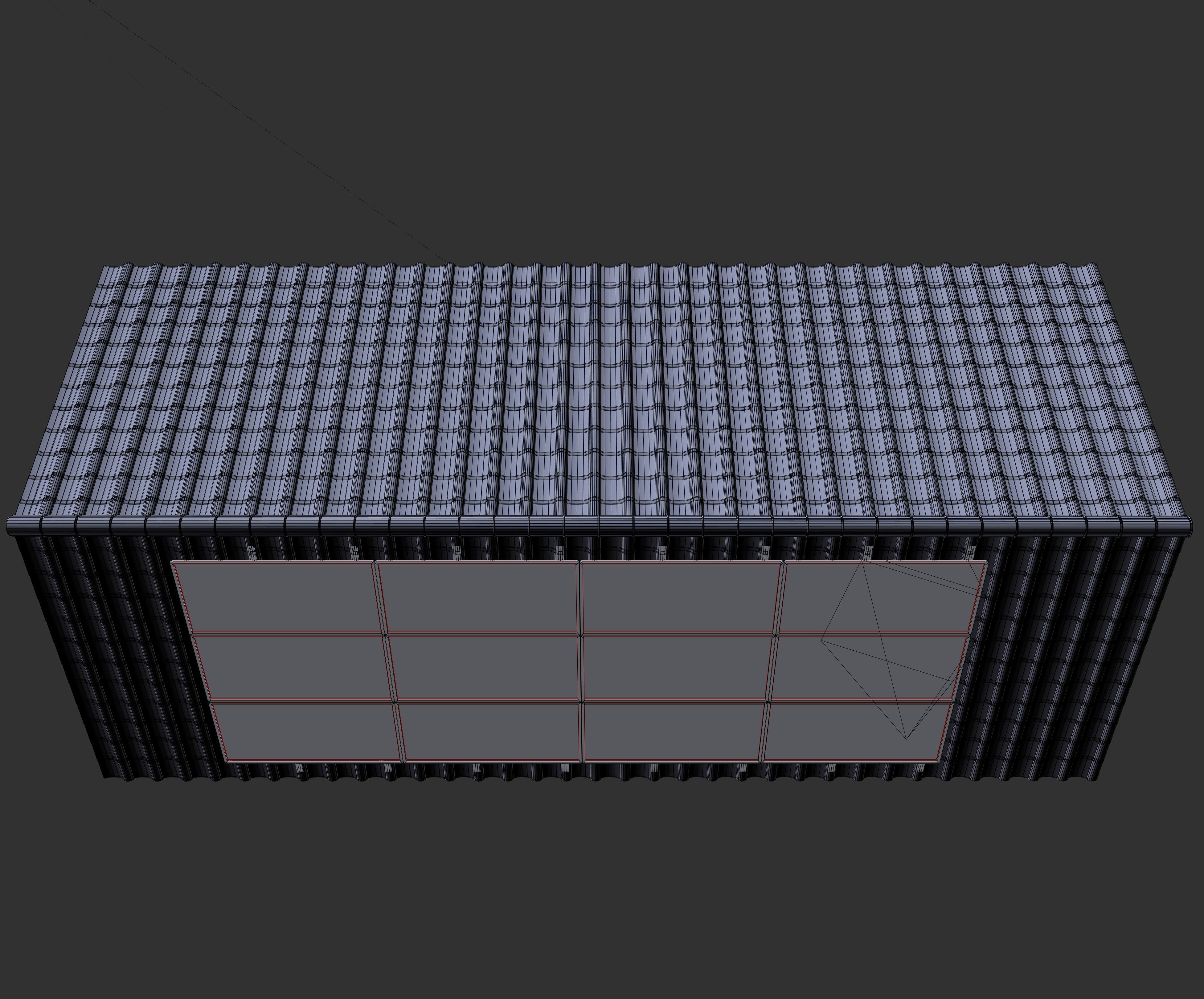 PV solar panel roof 3D model_9