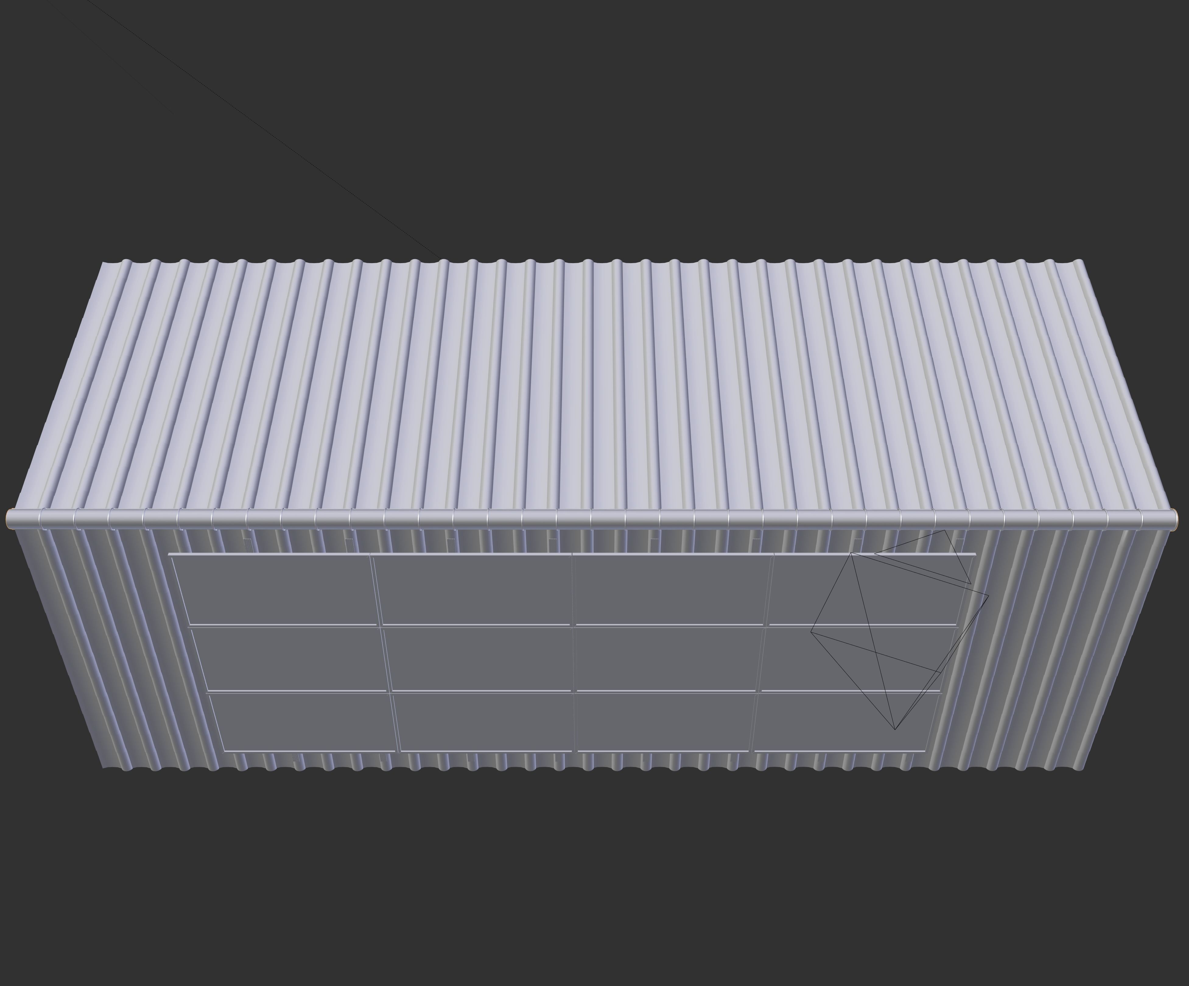 PV solar panel roof 3D model_10