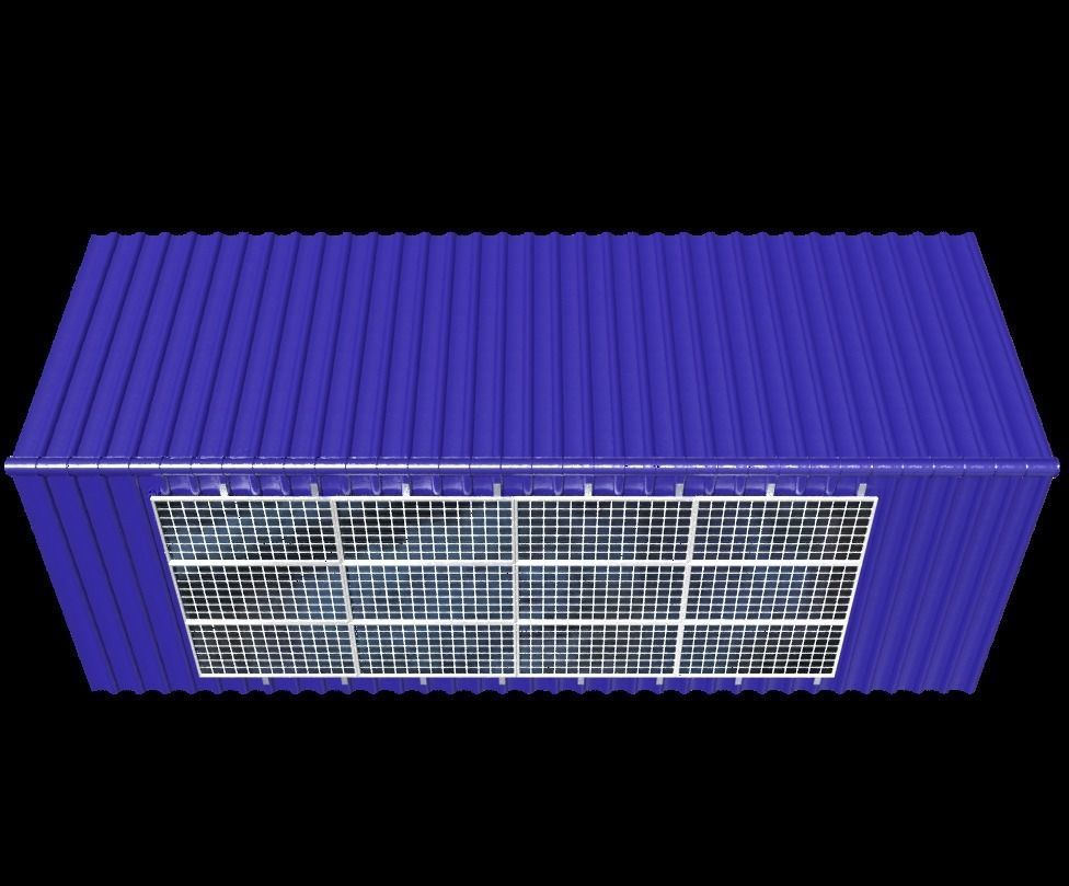 PV solar panel roof 3D model_8