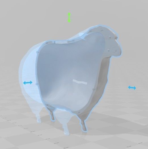 Sheep coin bank Free 3D print model_3