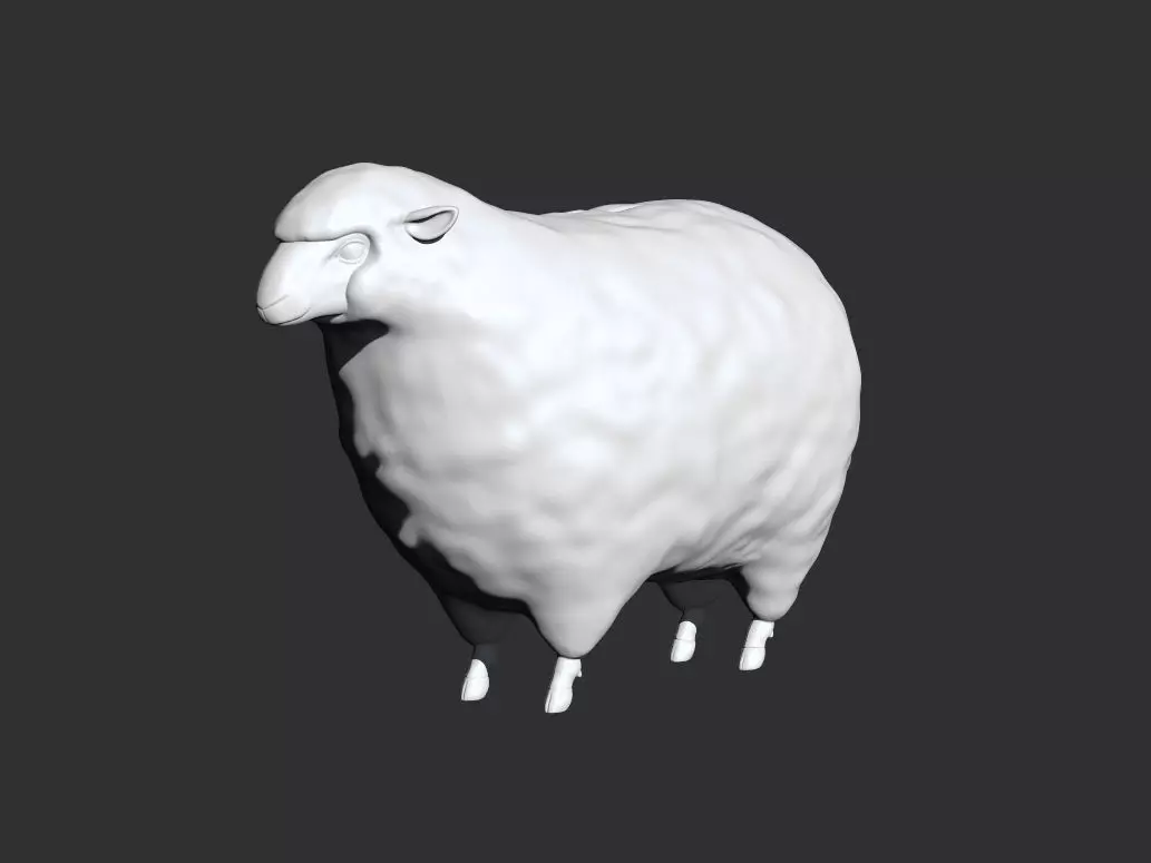Sheep coin bank Free 3D print model_0