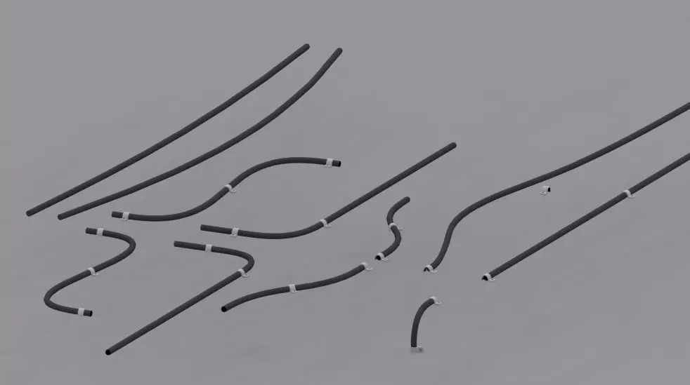 Basic Cables Pack Free low-poly 3D model