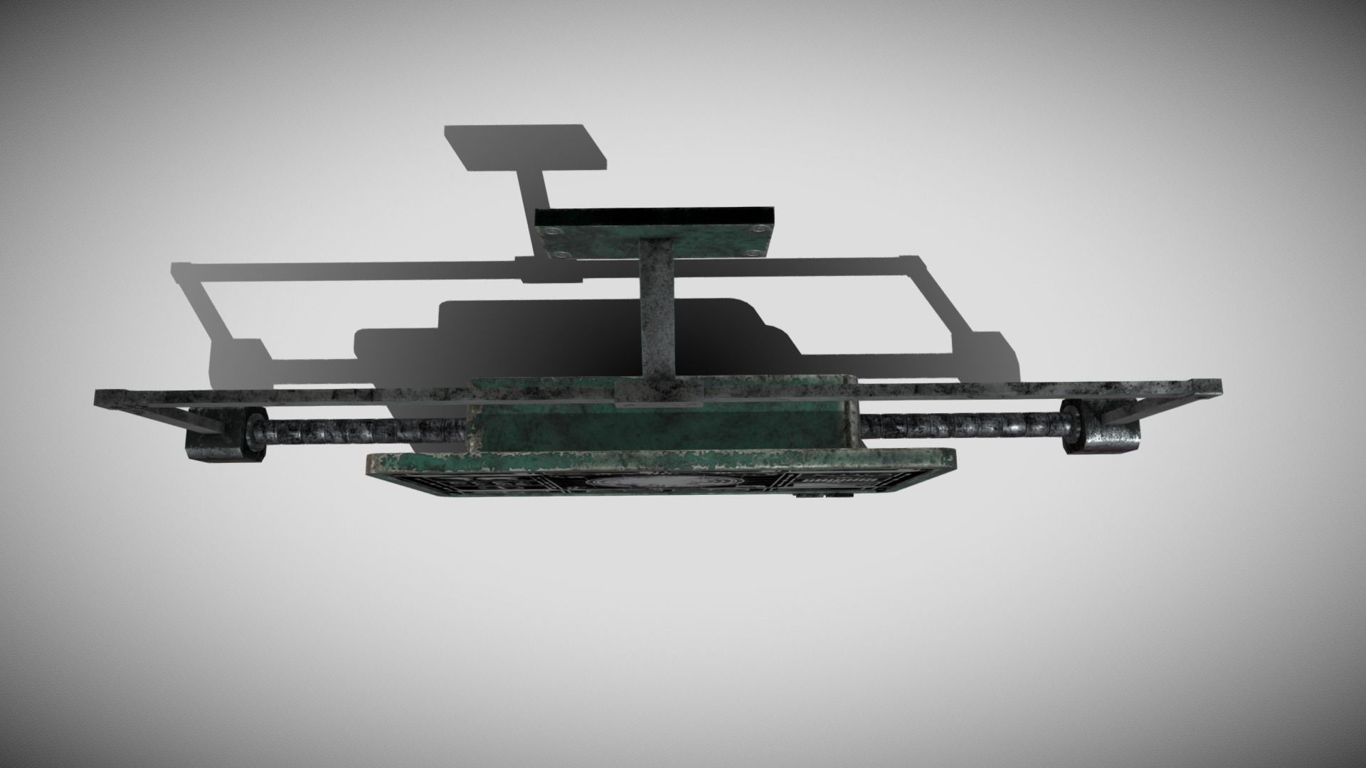 Sci-fi Panel Element Low-poly 3D model_6