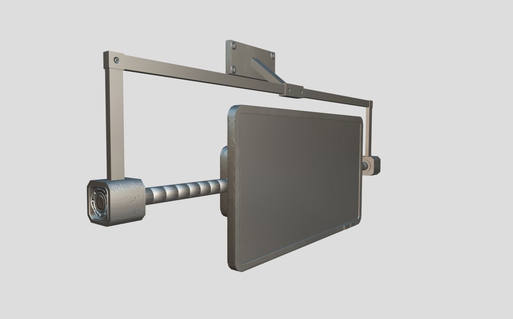 Sci-fi Panel Element Low-poly 3D model_11