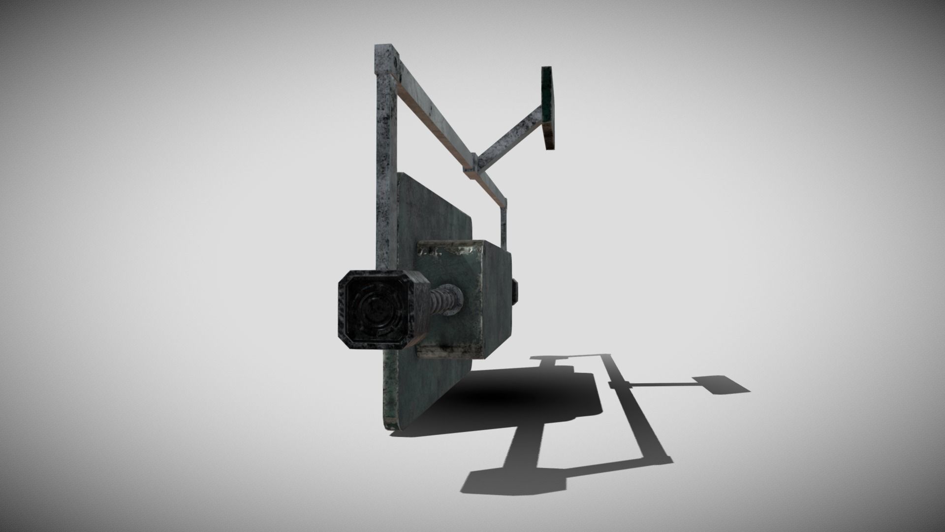 Sci-fi Panel Element Low-poly 3D model_4