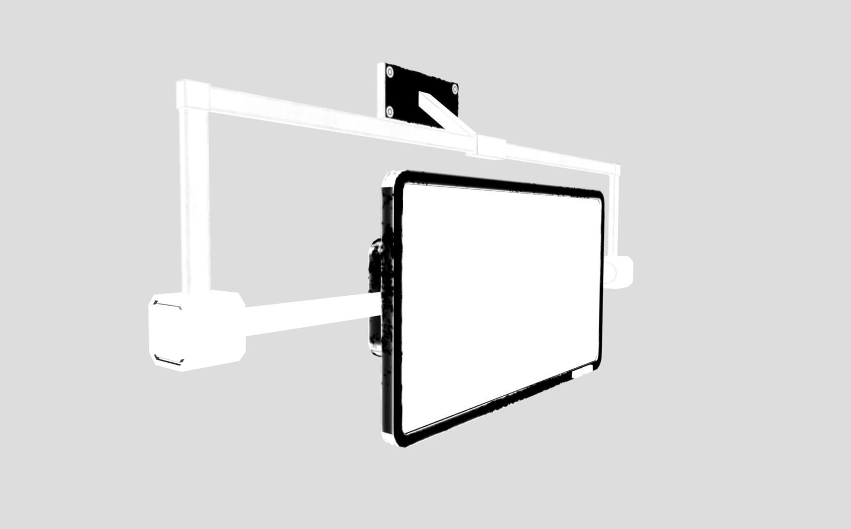 Sci-fi Panel Element Low-poly 3D model_13