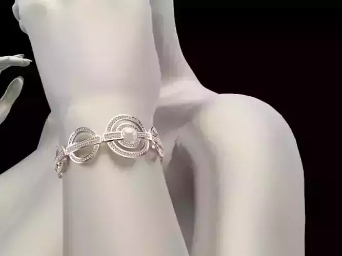 Bracelet Saturn Rings Allure 3D print model