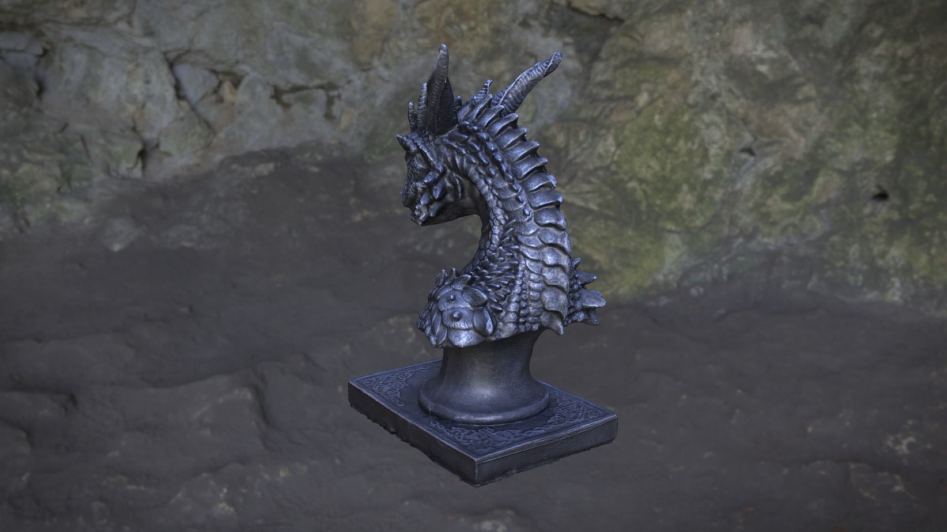 3D Scanned Dragon Statue 3D model_5