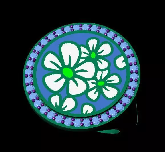 Ring - Enemal-colored 3D print model 3D print model