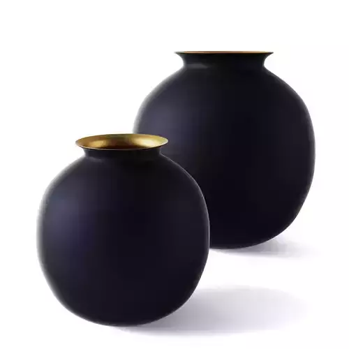 RH BURNISHED BRASS VASE