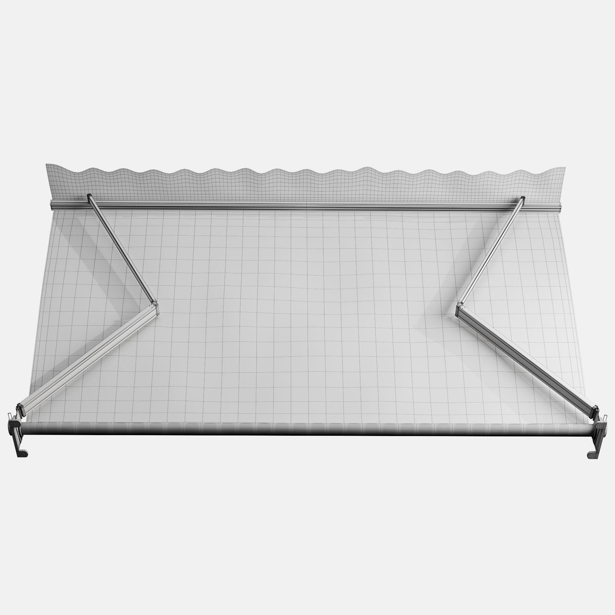 Awnings Striped Set 2 3D model_11