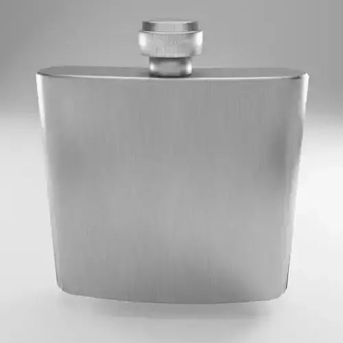 Flask stainless steel hip 3D model