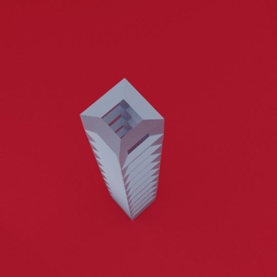 Small Electric Pylon Low-poly 3D model_4