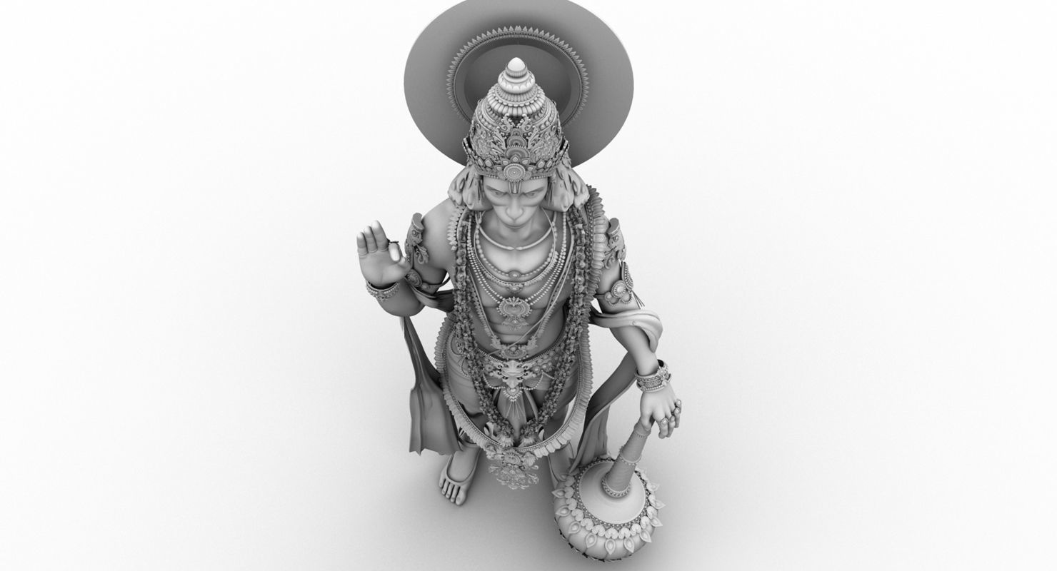 hanuman 3d model final 3D model_8
