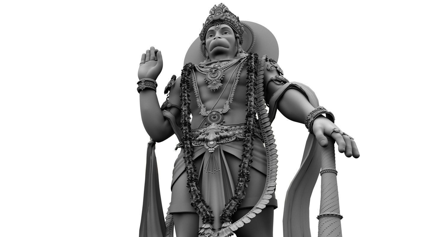 hanuman 3d model final 3D model_5