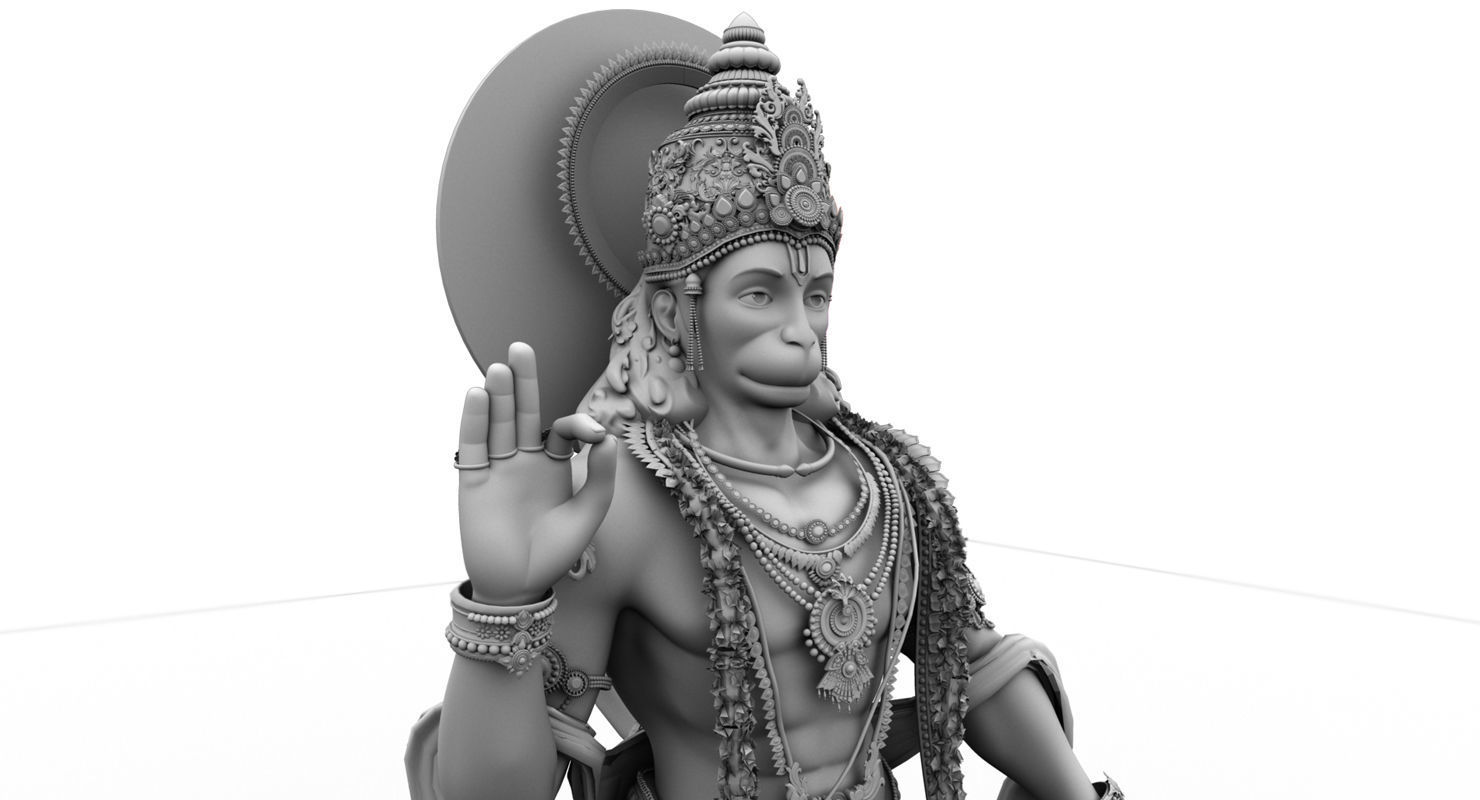 hanuman 3d model final 3D model_7