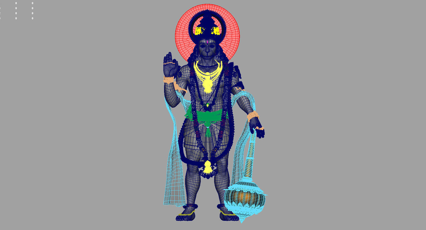 hanuman 3d model final 3D model_12