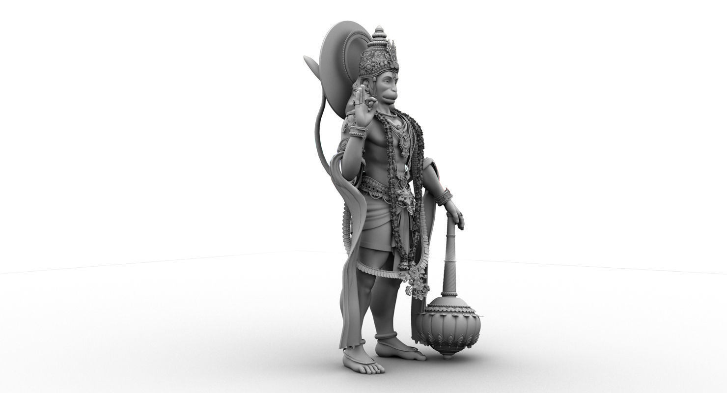 hanuman 3d model final 3D model_4