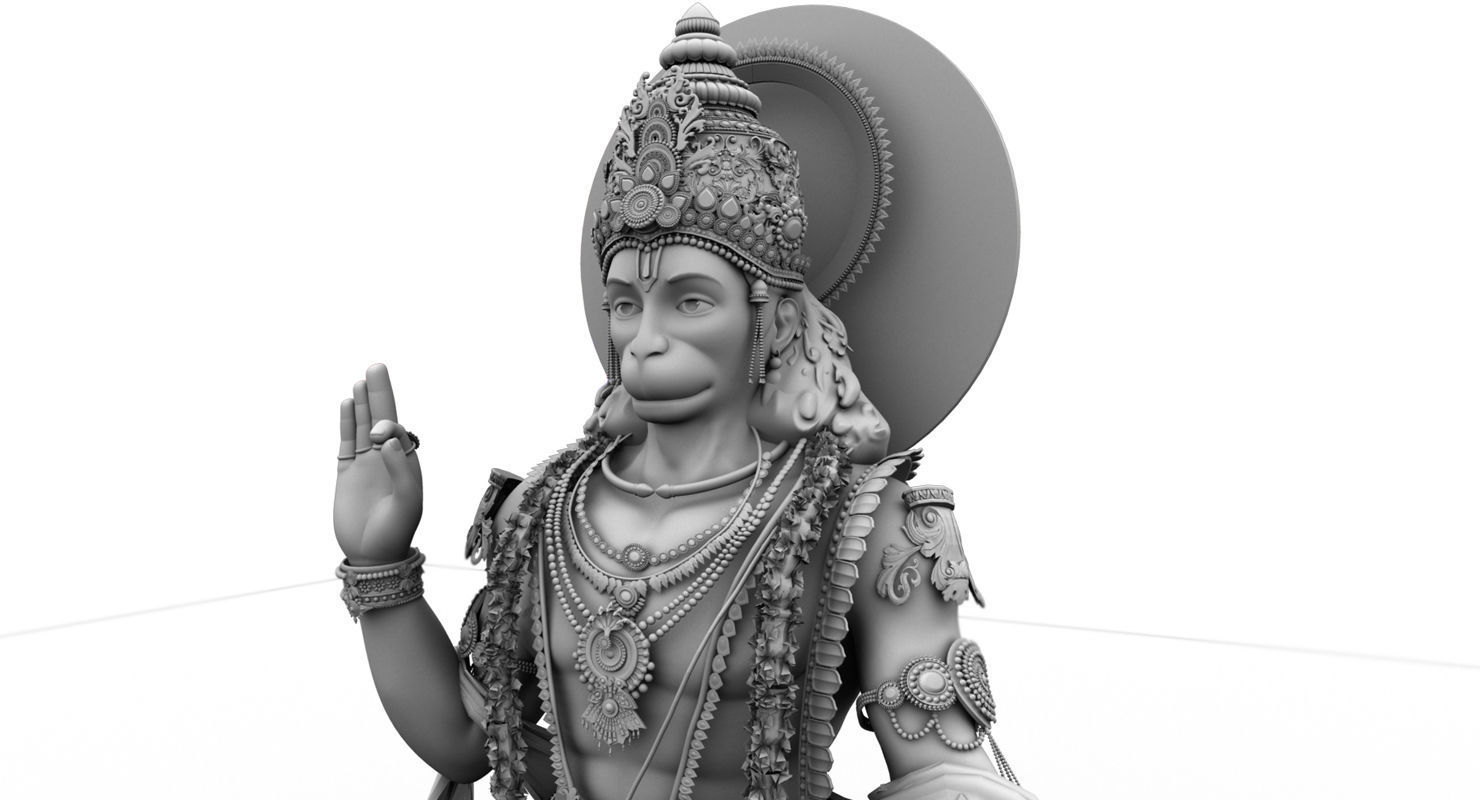 hanuman 3d model final 3D model_6