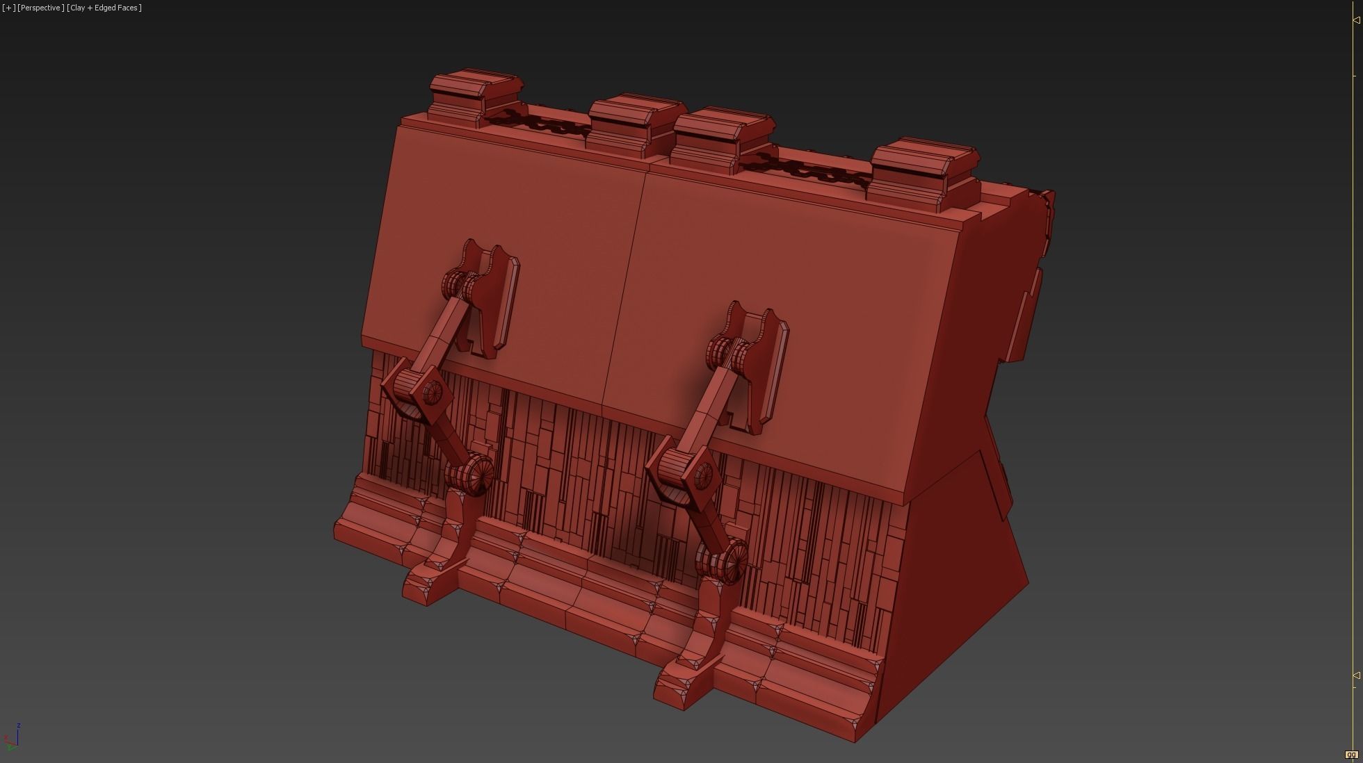 FREE MEGA CITY WALLS SCI-FI KITBASH 3D model Free 3D model_2