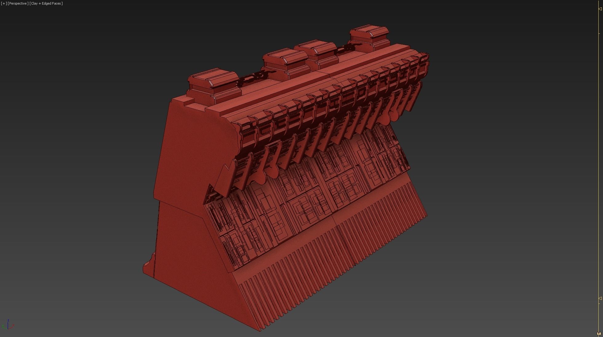 FREE MEGA CITY WALLS SCI-FI KITBASH 3D model Free 3D model_1