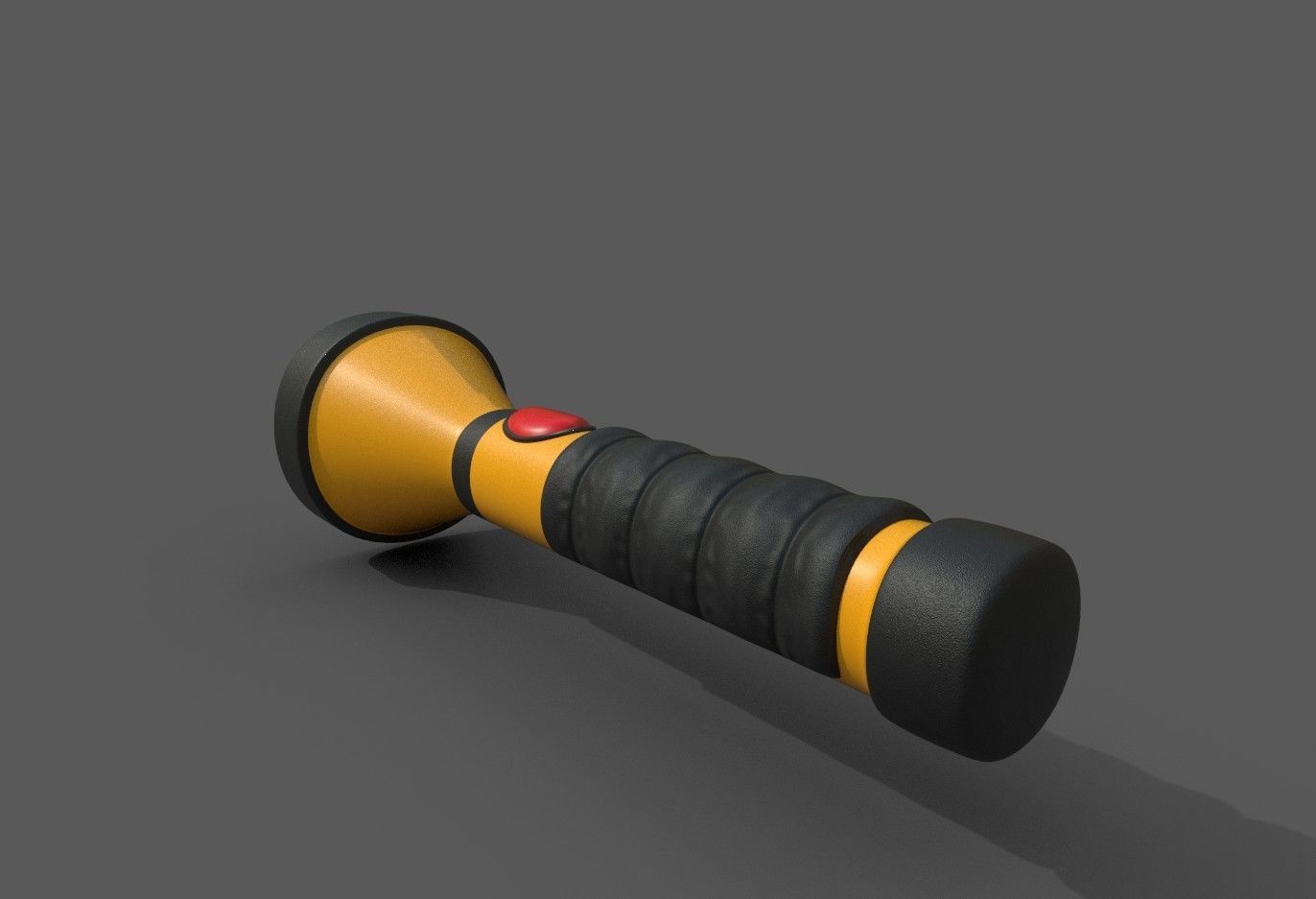 Flashlight Low-poly 3D model_13